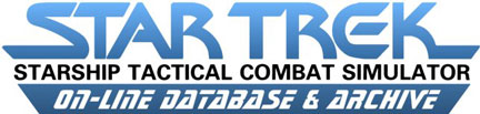 Star Trek Starship Tactical Combat Simulator Database